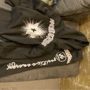 SHEIN Black Graphic Hoodie